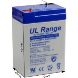 Akumulator AGM ULTRACELL UL 6V 4.5AH "żelowy"