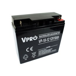 Akumulator VPRO 18 Ah 12V AGM VRLA