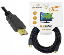 Kabel przewód 2.0 HDMI 5m 3D FULL HD 4k PREMIUM
