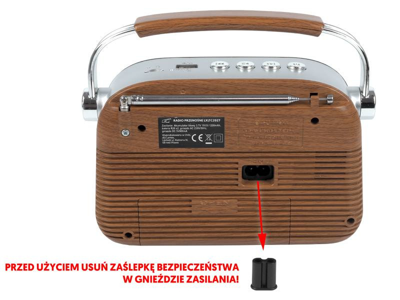 Radio kuchenne retro mobilne Bluetooth akumulator