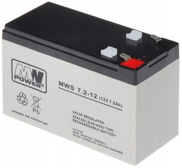 Akumulator Żelowy 12v 7.2ah Agm UPS alarm