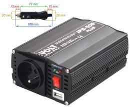 Przetwornica Ips-500 Plus 24v / 230v 350/500 W + Kabel Micro Usb